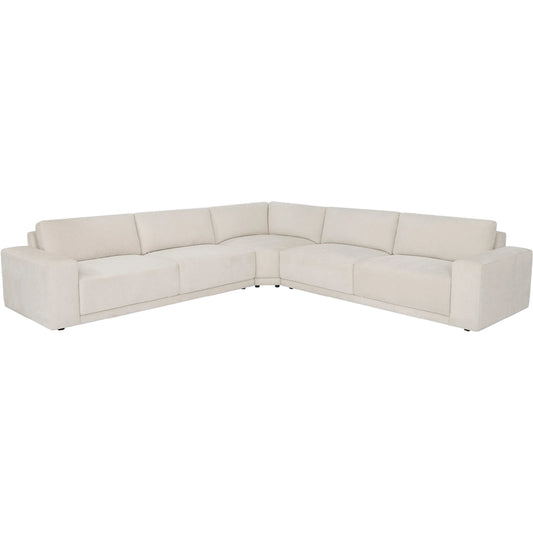 Mercer Sectional by Universal Furniture in plushtone parchment. Made from 100% polyester in a transitional style.