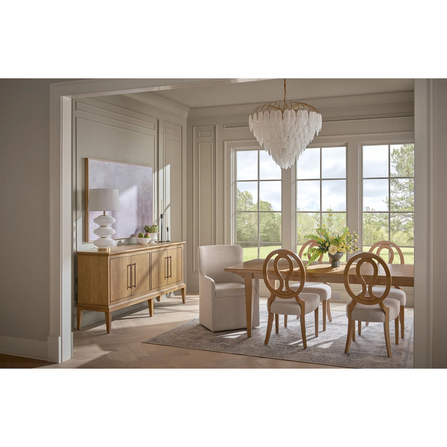 000 SI-2627609 | Lifestyle | Birchhaven Brindle 4-Door Credenza by Universal Furniture in natural. Made from unique in a unique style.
