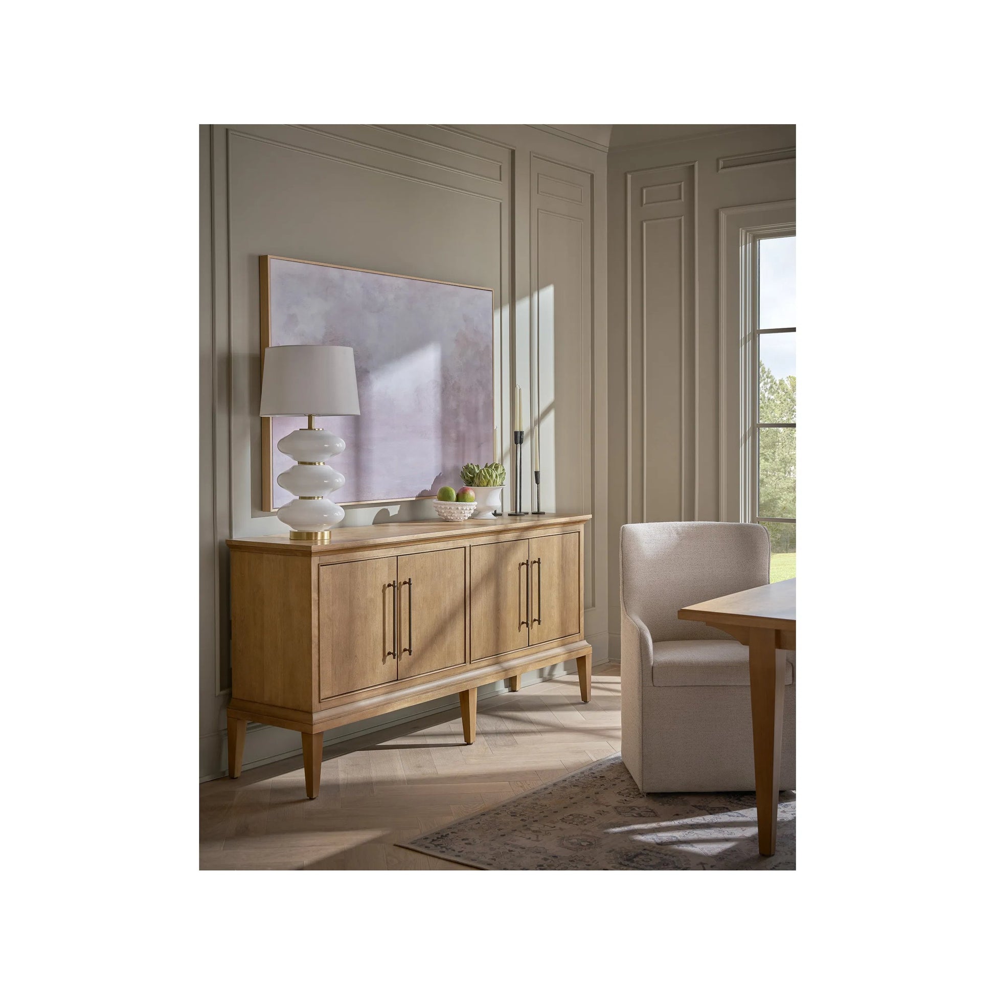 Birchhaven Brindle 4-Door Credenza by Universal Furniture in natural. Made from unique in a unique style.