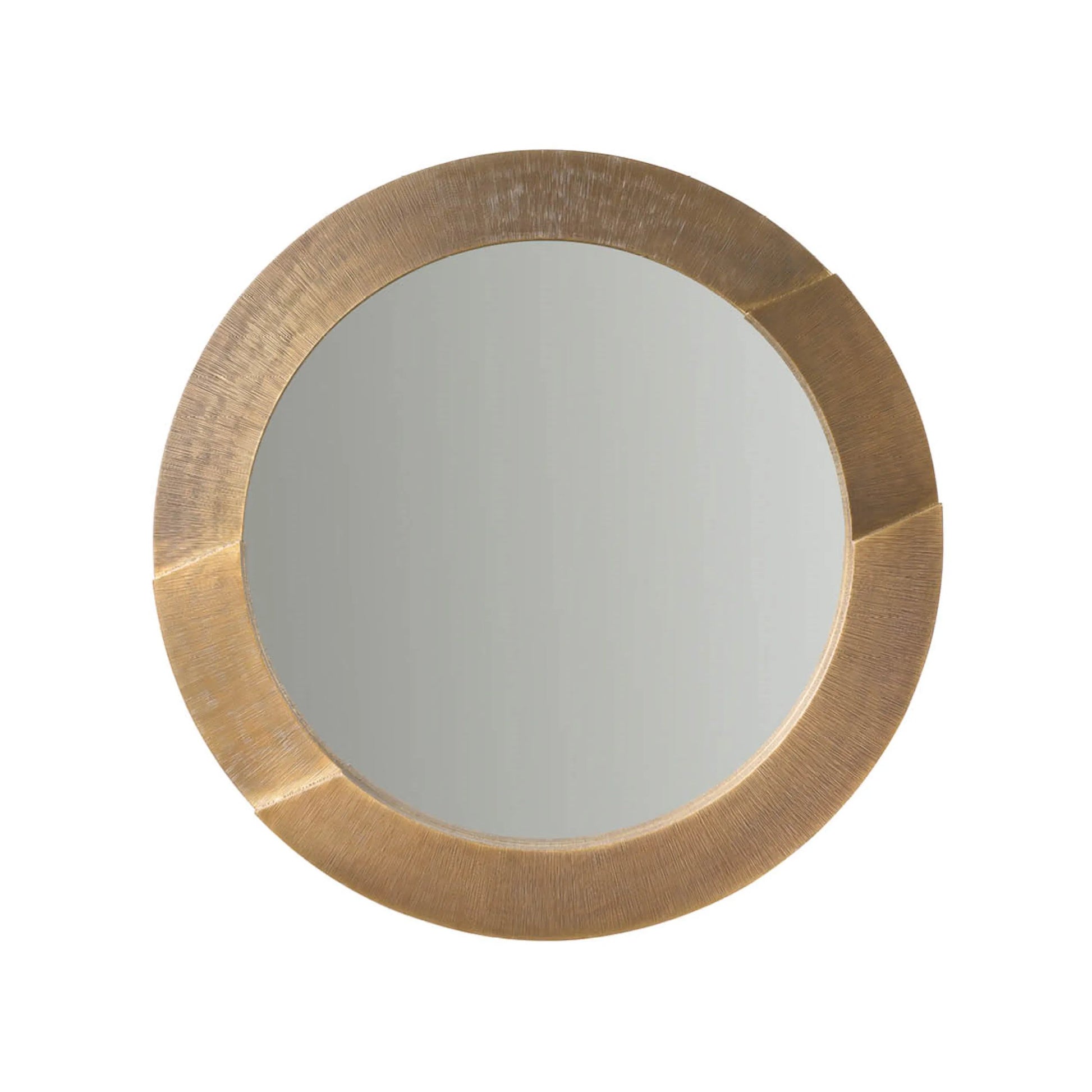 Modern Round Mirror by Universal Furniture in soft bronze. Made from unique in a unique style.