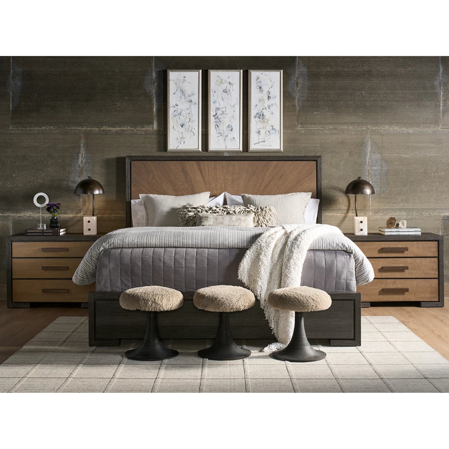 001 SI-2627712,SI-2627713 | Lifestyle | Modern Veil Panel Bed by Universal Furniture in veil, mist. Made from unique in a unique style.