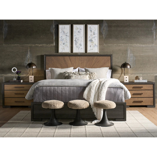 Modern Veil Panel Bed by Universal Furniture in veil, mist. Made from unique in a unique style.