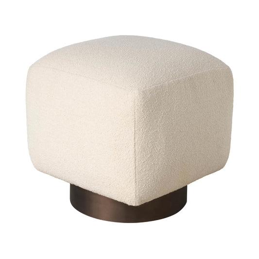 Modern Sola Pouf by Universal Furniture in smoked gold. Made from unique in a unique style.