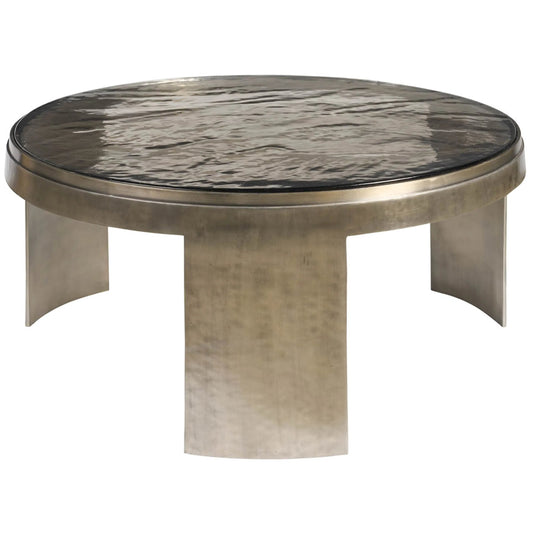 Modern Nuvola Round Cocktail by Universal Furniture in zinc. Made from unique in a unique style.