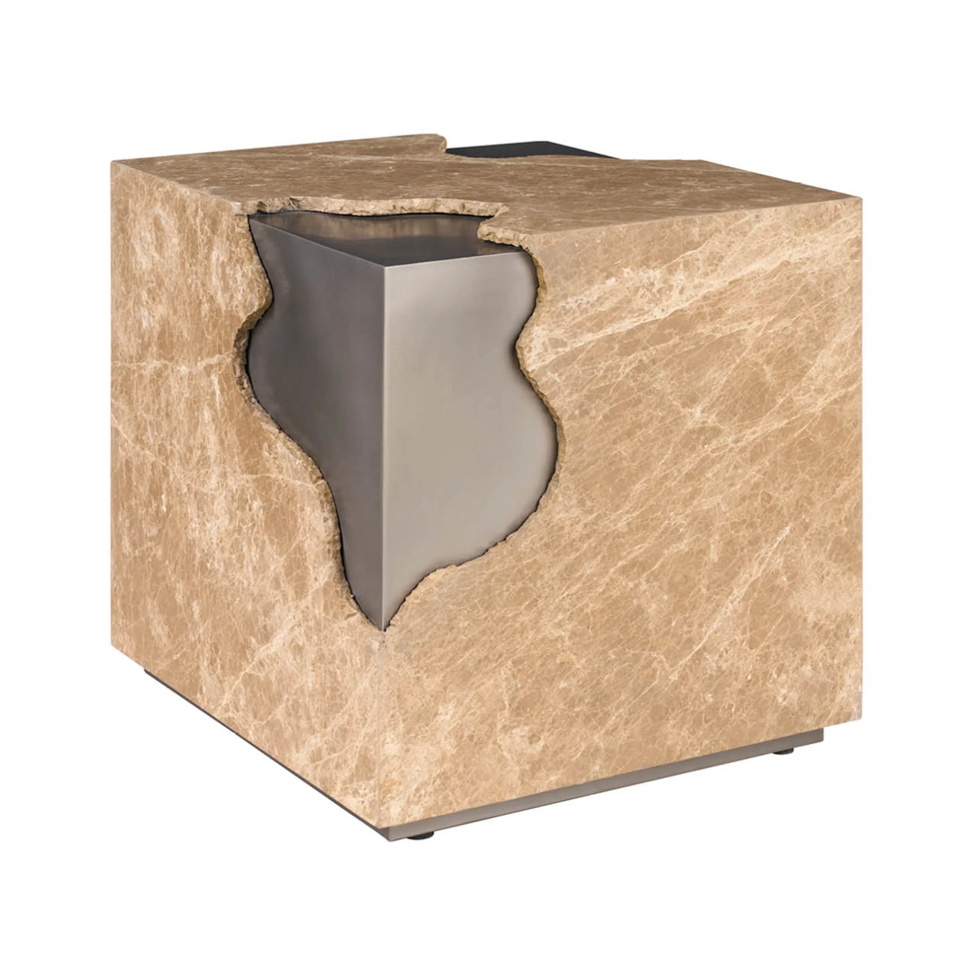 Modern Mirage End Table by Universal Furniture in stone, metal. Made from unique in a unique style.