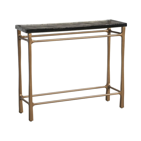 Modern Cirrus Console by Universal Furniture in antique brass. Made from unique in a unique style.