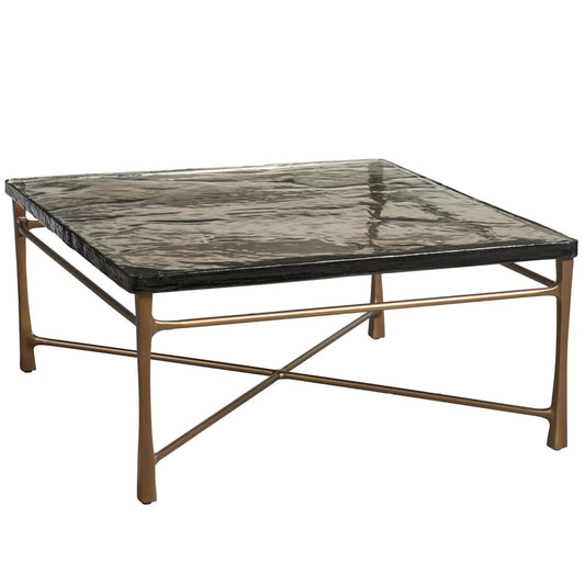 Modern Cirrus Cocktail Table by Universal Furniture in antique brass. Made from unique in a unique style.