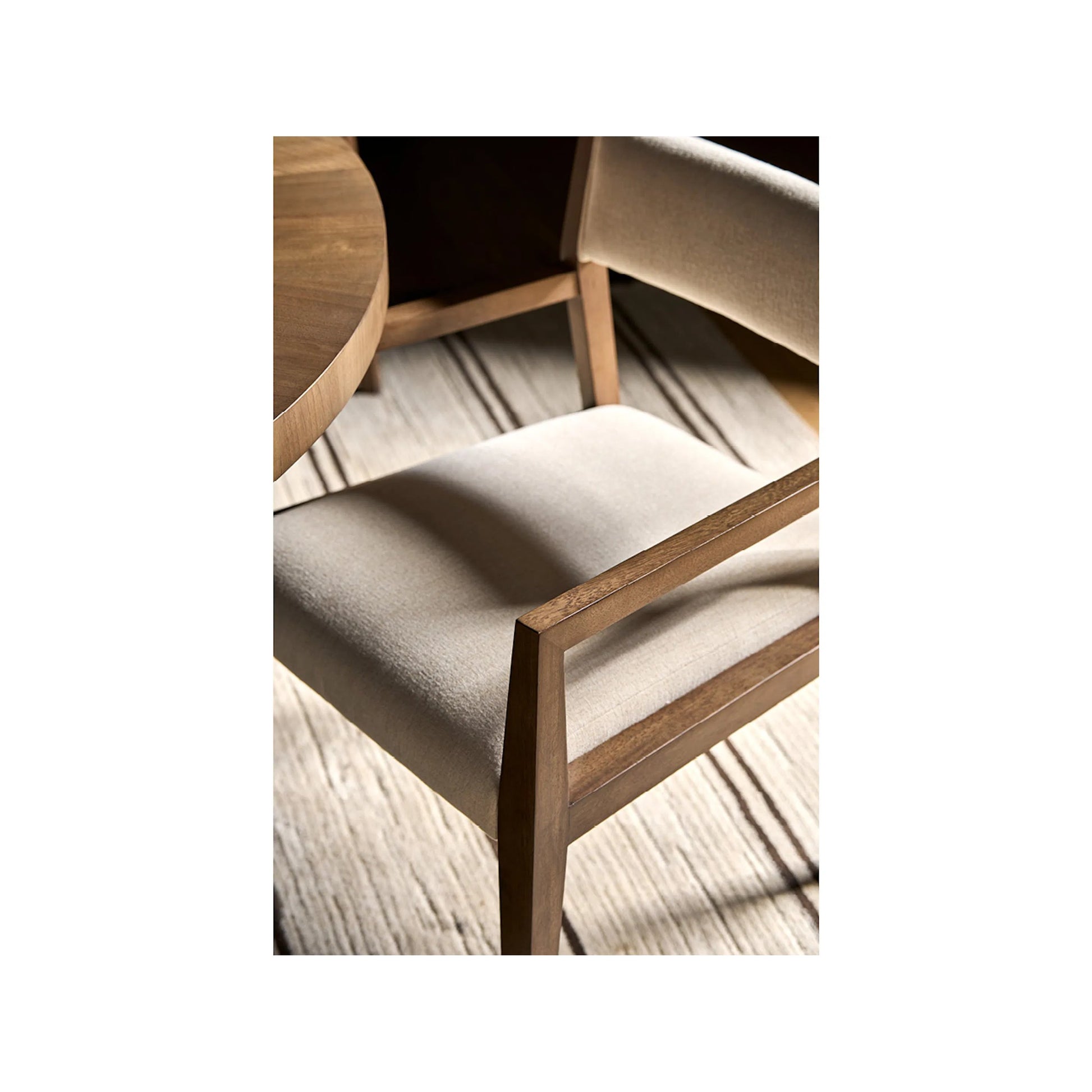 Modern Haze Arm Chair by Universal Furniture in haze. Made from 97% poly, 3% linen. in a unique style.
