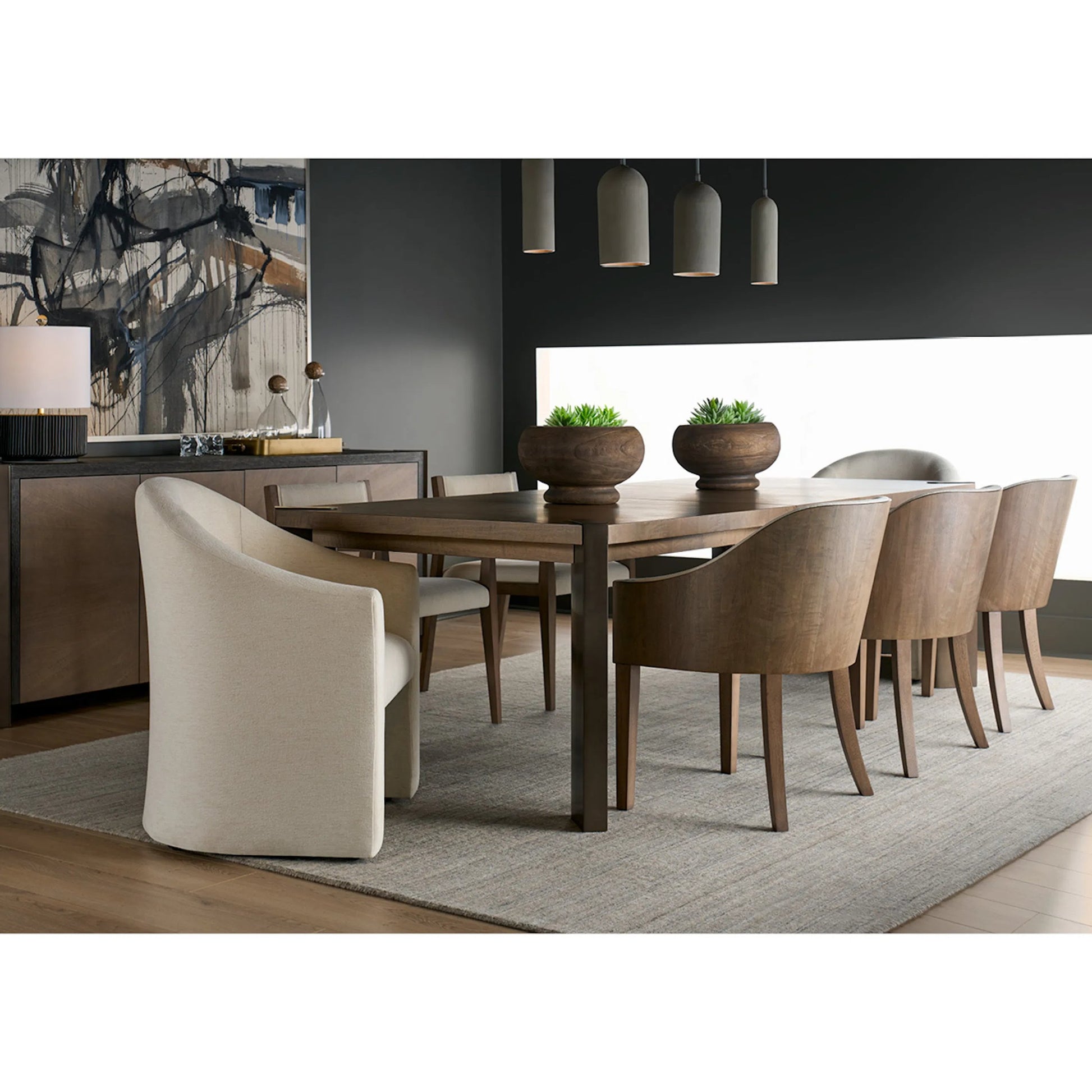 Modern Haze Dining Chair (Set of 2) by Universal Furniture in haze. Made from 97% poly, 3% linen. in a unique style.