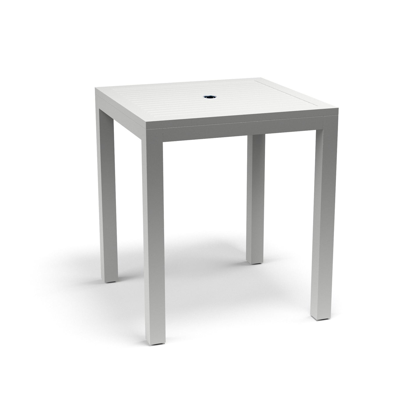 003 SI-2166667 | Additional Silo | Naples Outdoor Pub Table by Sunset West in white. Made from aluminum in a modern style.