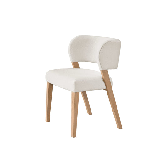 Nomad Prier Side Chair by Universal Furniture in canberra ivory and white oak. Made from 97% polyester, 3% acrylic in a modern style.