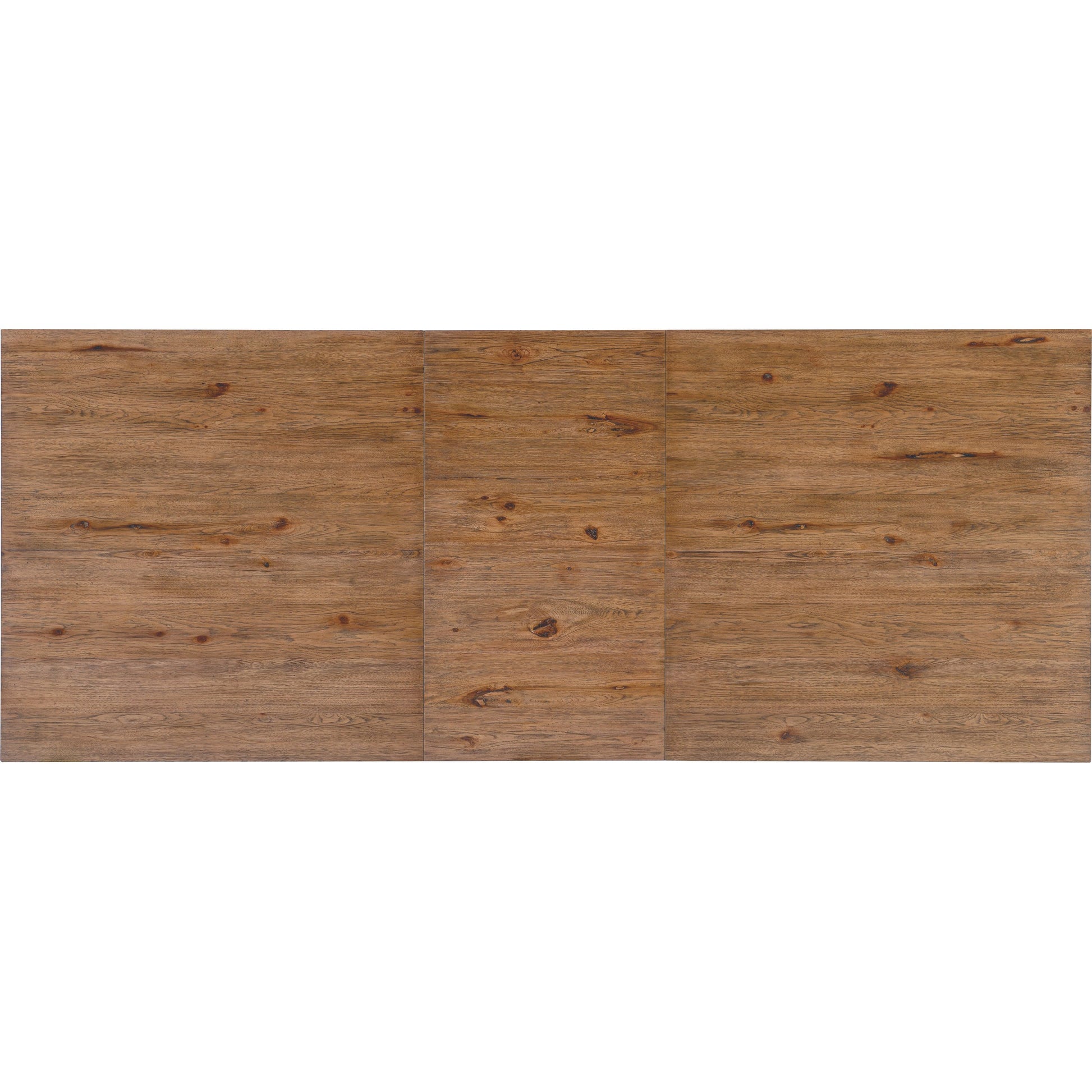 Big Sky Leg Table by Hooker Furniture in vintage natural. Made from pecky hickory veneers, solid-wood edged top in a modern style.
