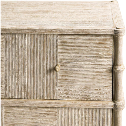 Bywater Dresser by Jonathan Charles in beige and washed acacia. Made from oak, aluminum, acacia veneer, beech in a transitional style.