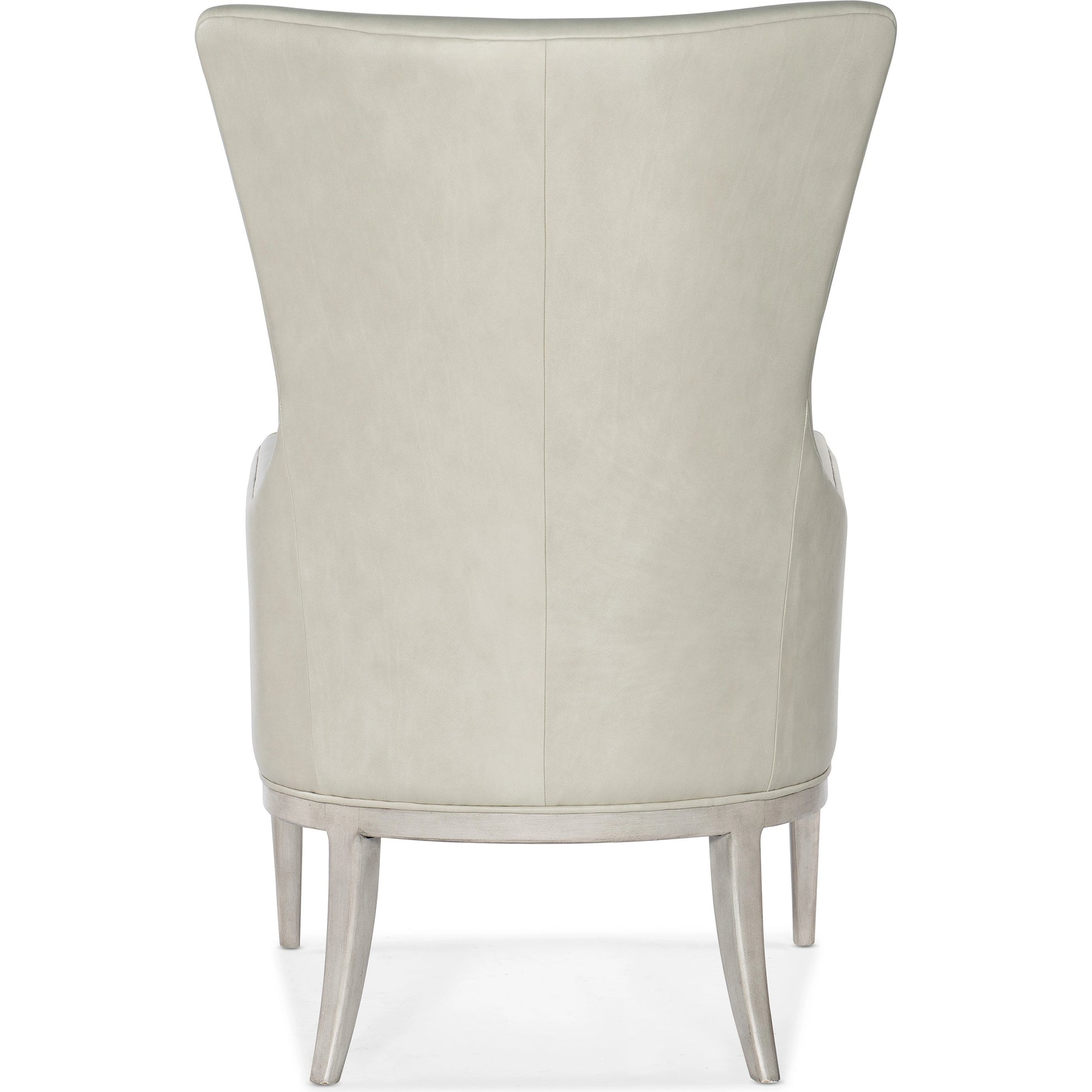 Kyndall Club Chair by Hooker Furniture in light wood. Made from leather, fabric, (semi-aniline top grain) in a modern style.