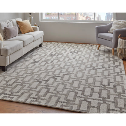 Lorrain Geometric Rug - 8919F by Feizy. Made from wool in a unique style.