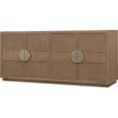Sonnet Dining Credenza by Hooker Furniture in medium wood and wren. Made from unique in a transitional style.