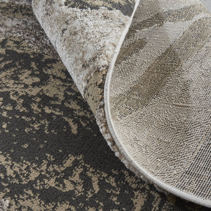 Vancouver Transitional Rug - 39FGF by Feizy in ivory, brown, taupe. Made from polypropylene, polyester in a unique style.