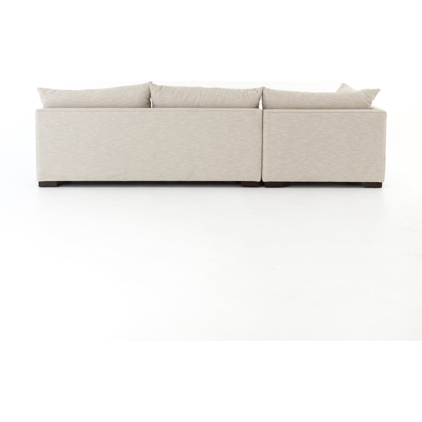 005 SI-1715454 | Additional Silo | Grant 3-PC Sectional by Four Hands in ashby oatmeal and espresso. Made from 72% polyester, 18% pre-combed cotton, 10% cotton, solid banak, solid pine in a modern style.