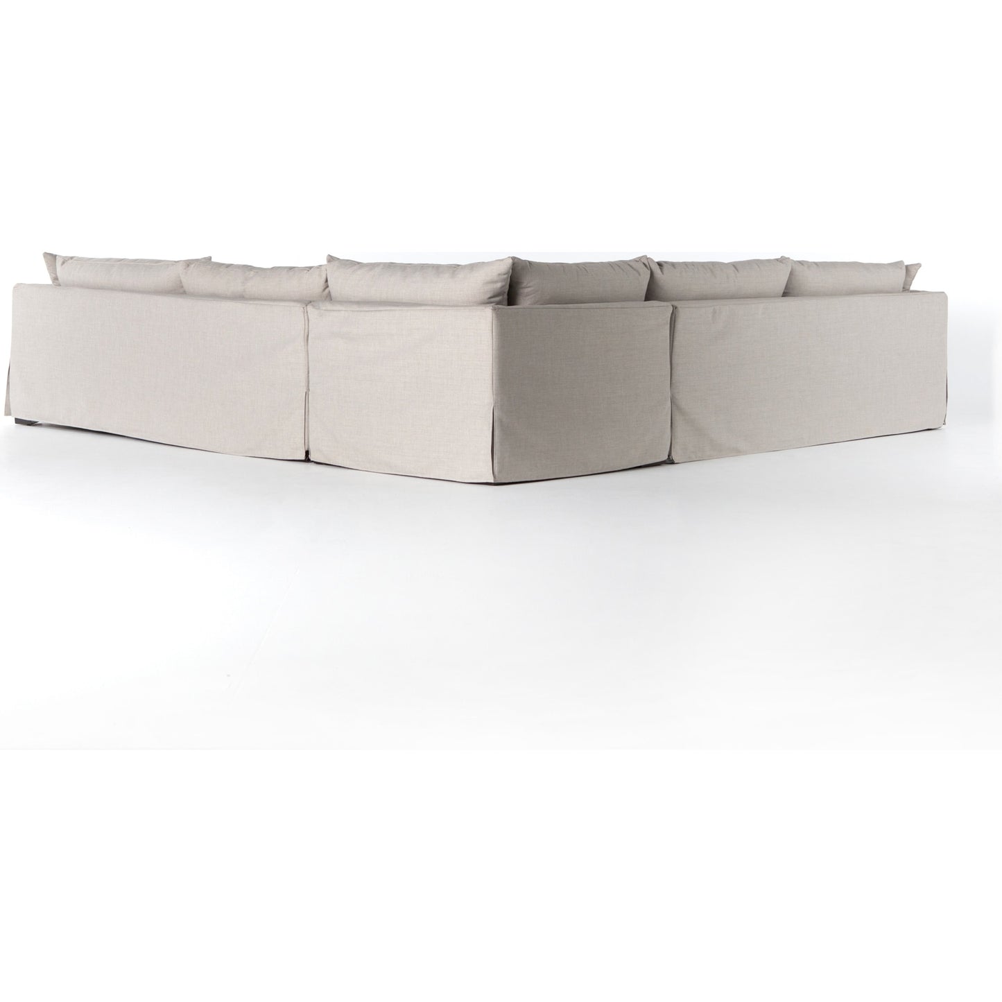 011 SI-1715510 | Additional Silo | Habitat Slipcover 3-Piece Sectional by Four Hands in bennett moon. Made from 100% polyester, banak wood in a modern style.