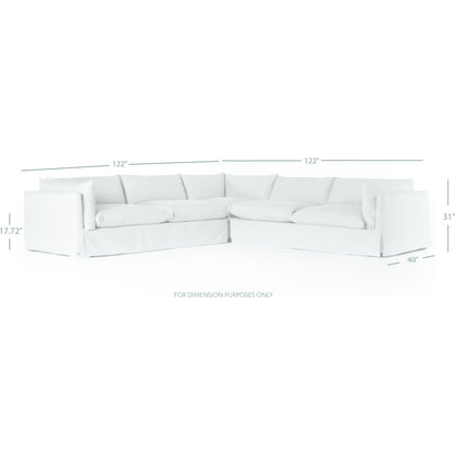 Habitat Slipcover 3-Piece Sectional by Four Hands. Made from unique in a modern style.