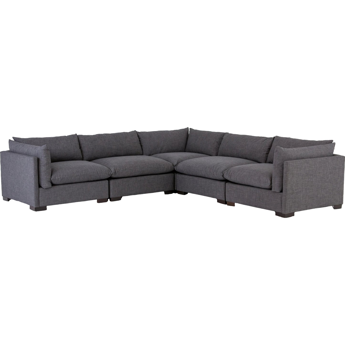 001 SI-1717193 | Additional Silo | Westwood 5-Piece Sectional by Four Hands. Made from 100% polyester, solid banak, solid pine in a modern style.