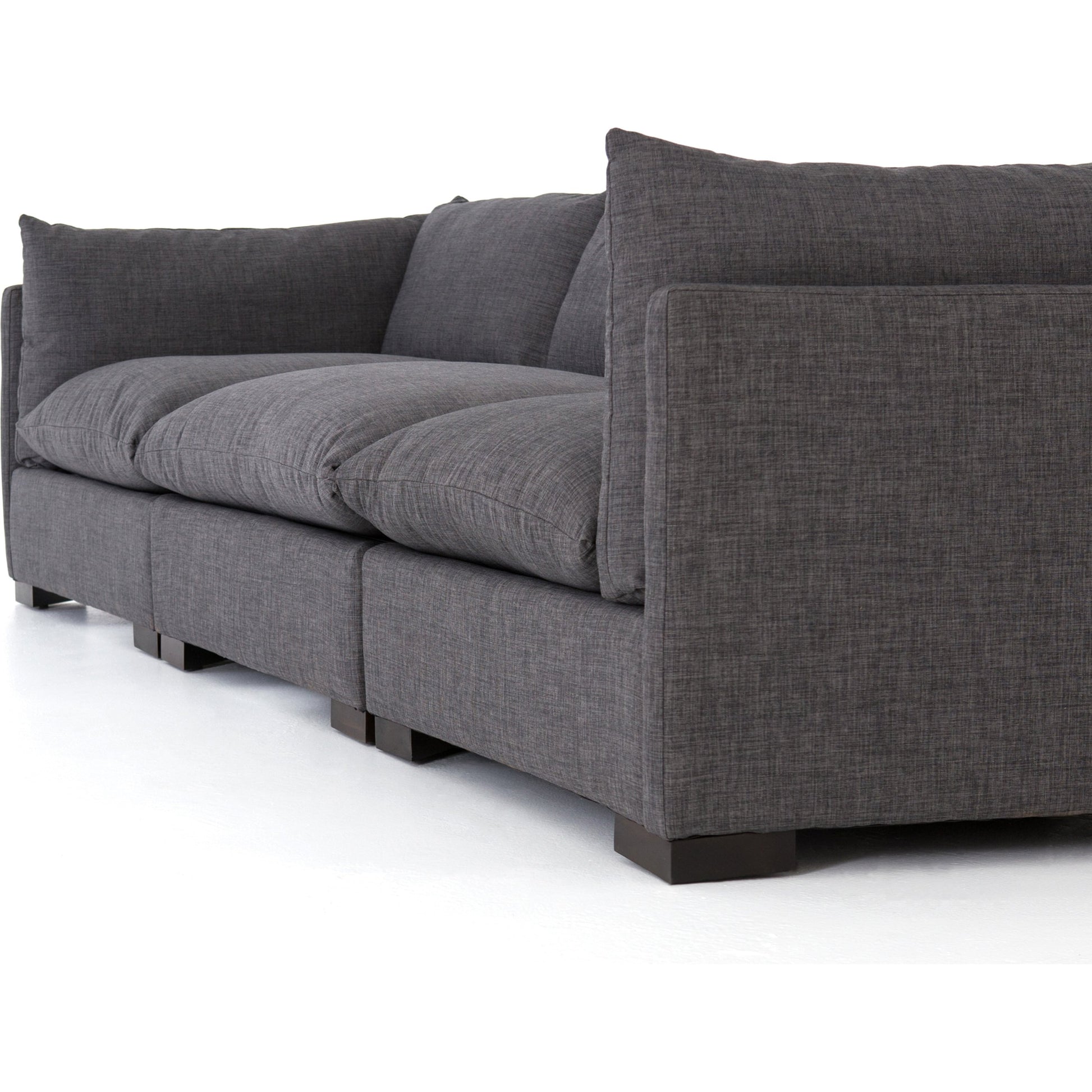 Westwood 3-PC Sectional by Four Hands. Made from 100% polyester, solid banak, solid pine in a modern style.