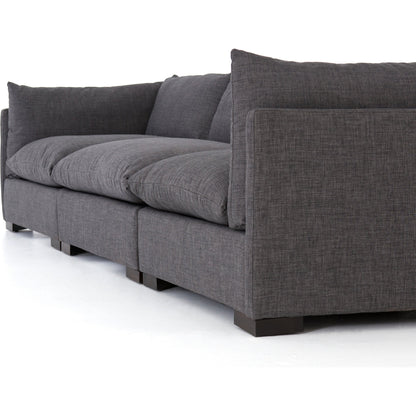 Westwood 3-PC Sectional by Four Hands. Made from 100% polyester, solid banak, solid pine in a modern style.