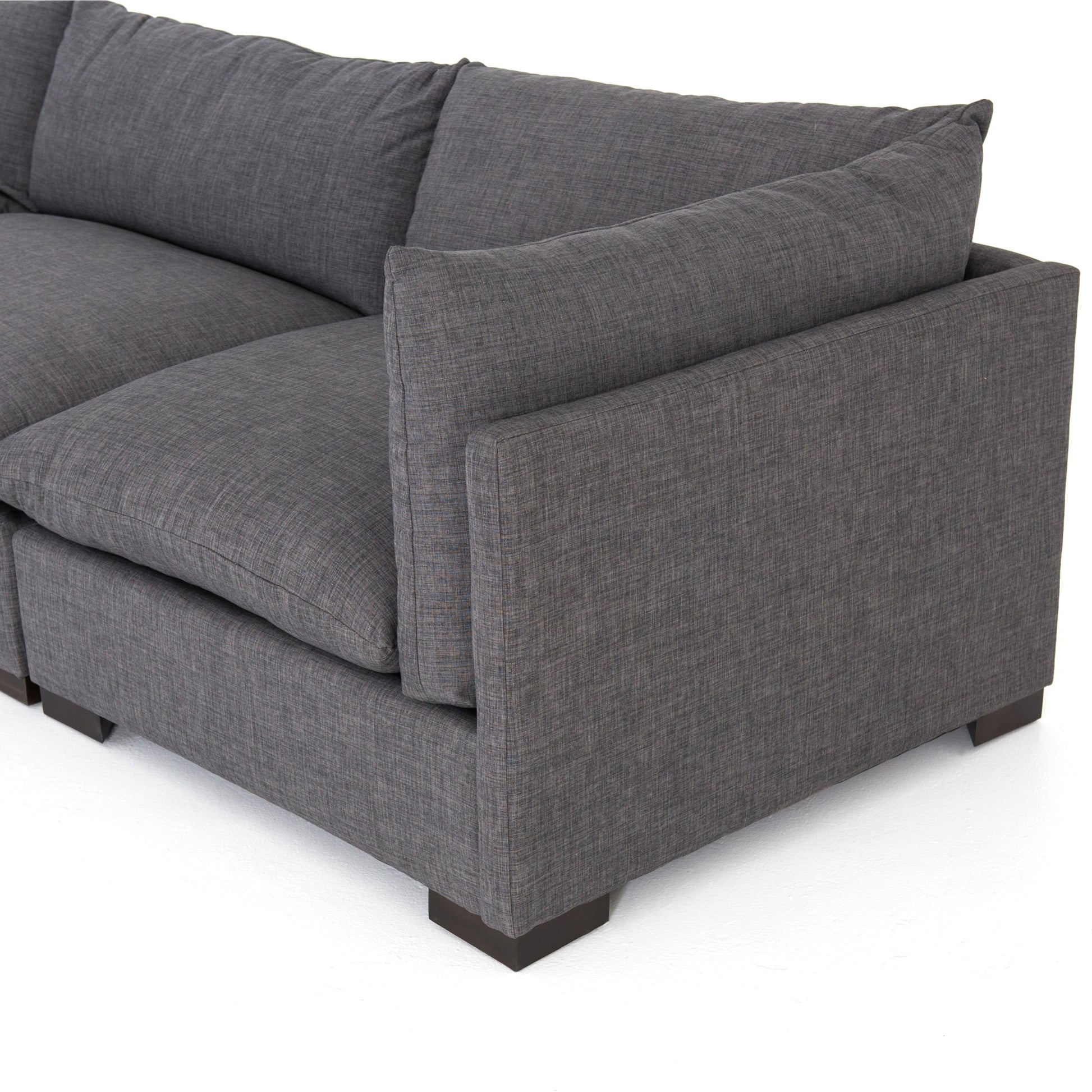 Westwood 3-PC Sectional by Four Hands. Made from 100% polyester, solid banak, solid pine in a modern style.
