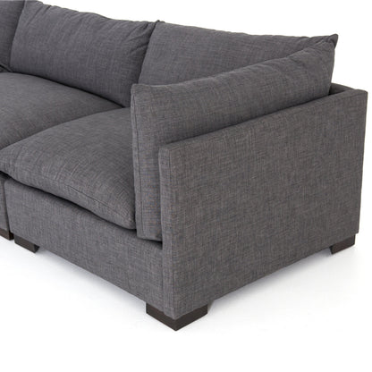 Westwood 3-PC Sectional by Four Hands. Made from 100% polyester, solid banak, solid pine in a modern style.