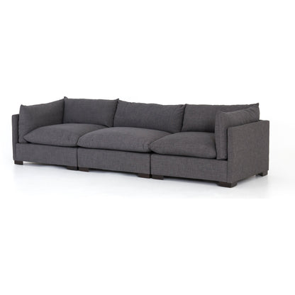 Westwood 3-PC Sectional by Four Hands. Made from 100% polyester, solid banak, solid pine in a modern style.