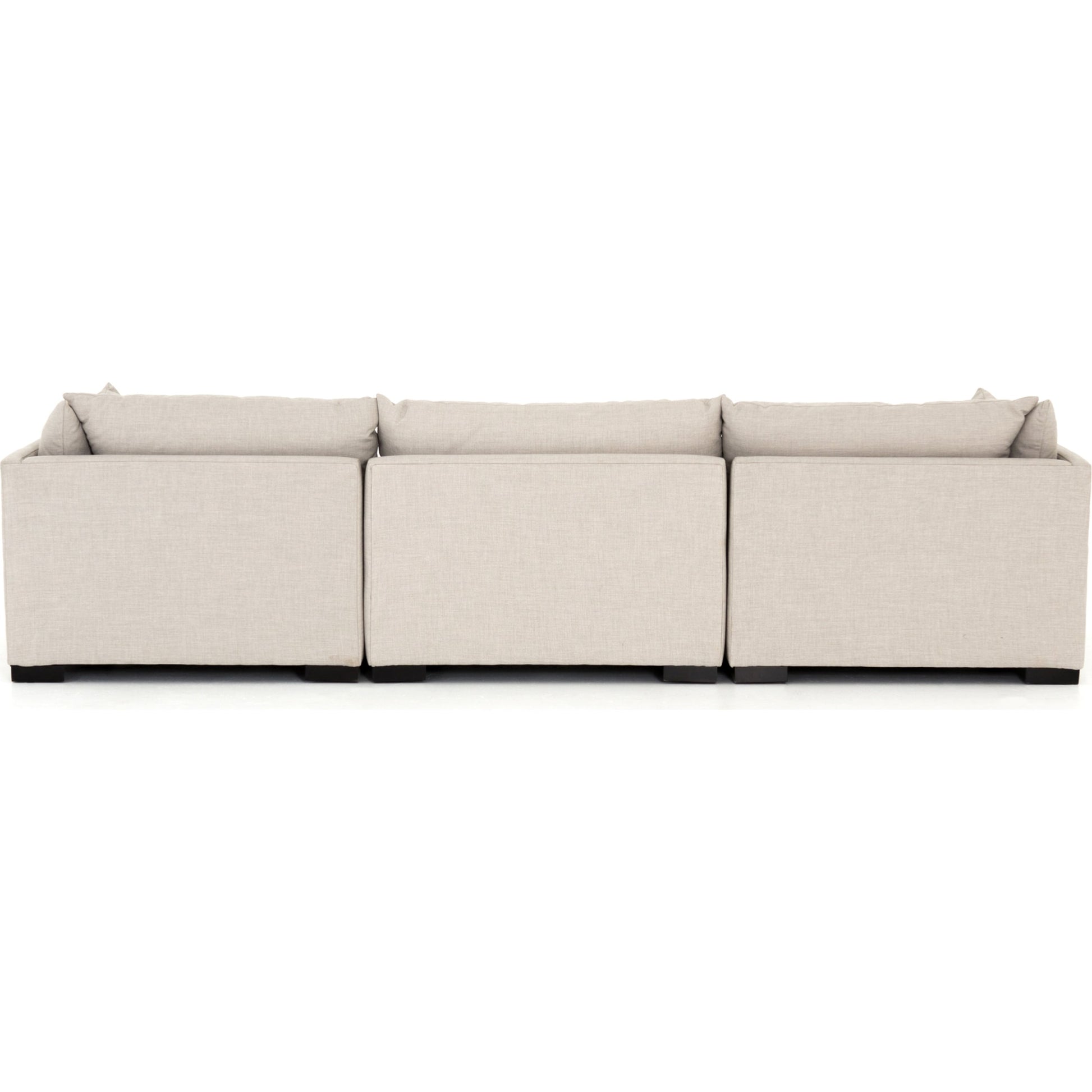 Westwood 3-PC Sectional by Four Hands. Made from 100% polyester, solid banak, solid pine in a modern style.