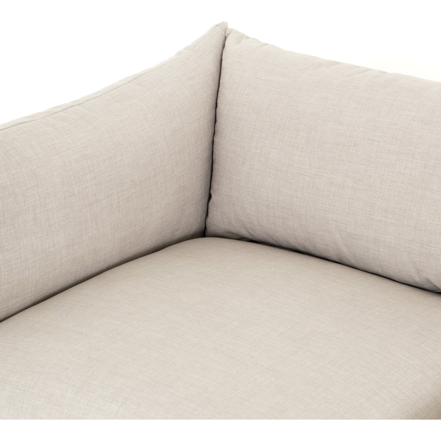 029 SI-1717187 | Closeup | Westwood 3-PC Sectional by Four Hands in bennett moon. Made from 100% polyester, solid banak, solid pine in a modern style.