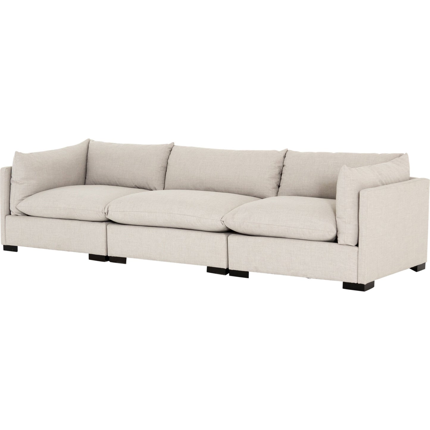 007 SI-1717187 | Primary Silo | Westwood 3-PC Sectional by Four Hands in bennett moon. Made from 100% polyester, solid banak, solid pine in a modern style.