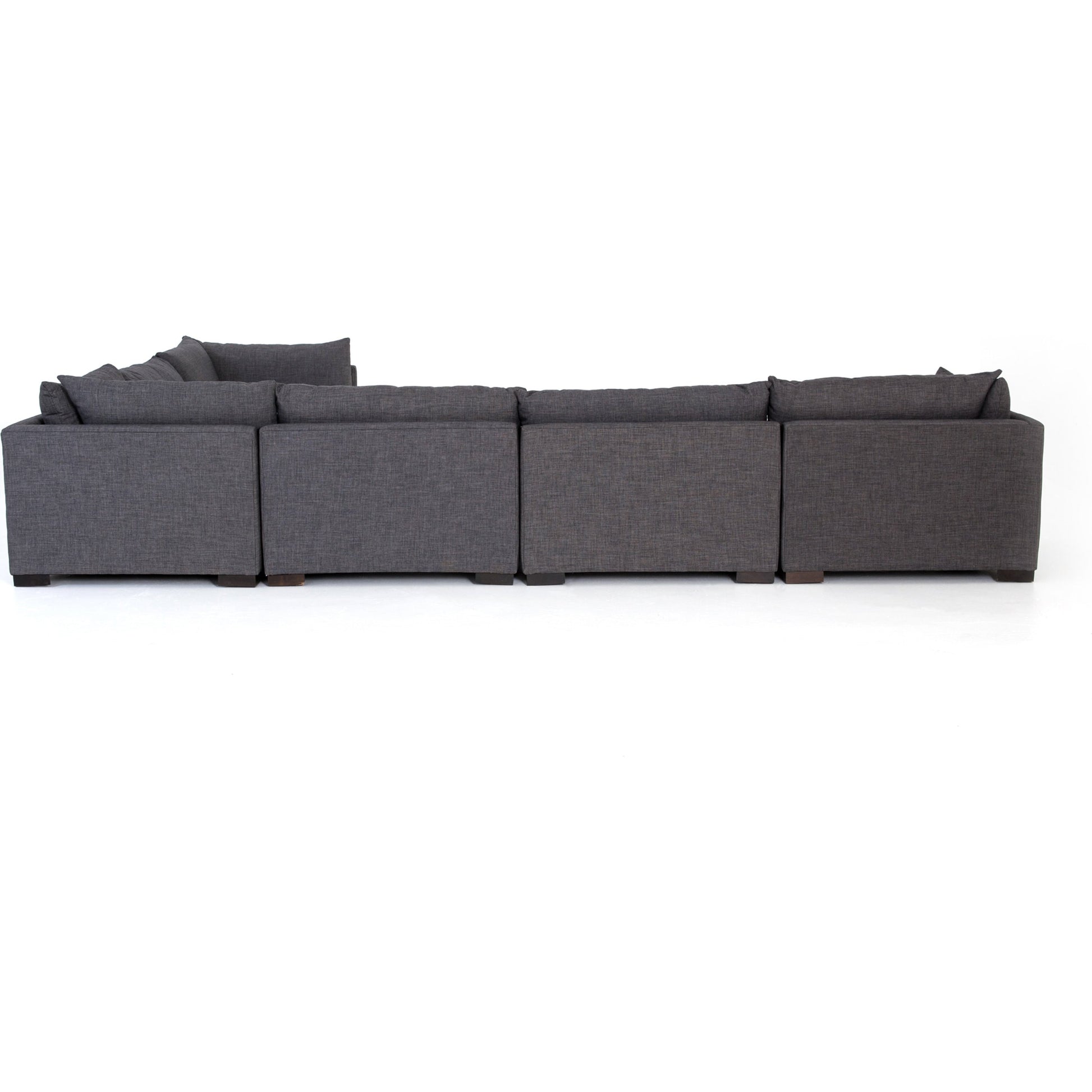 Westwood 6 Piece Sectional by Four Hands. Made from 100% polyester, solid banak, solid pine in a modern style.