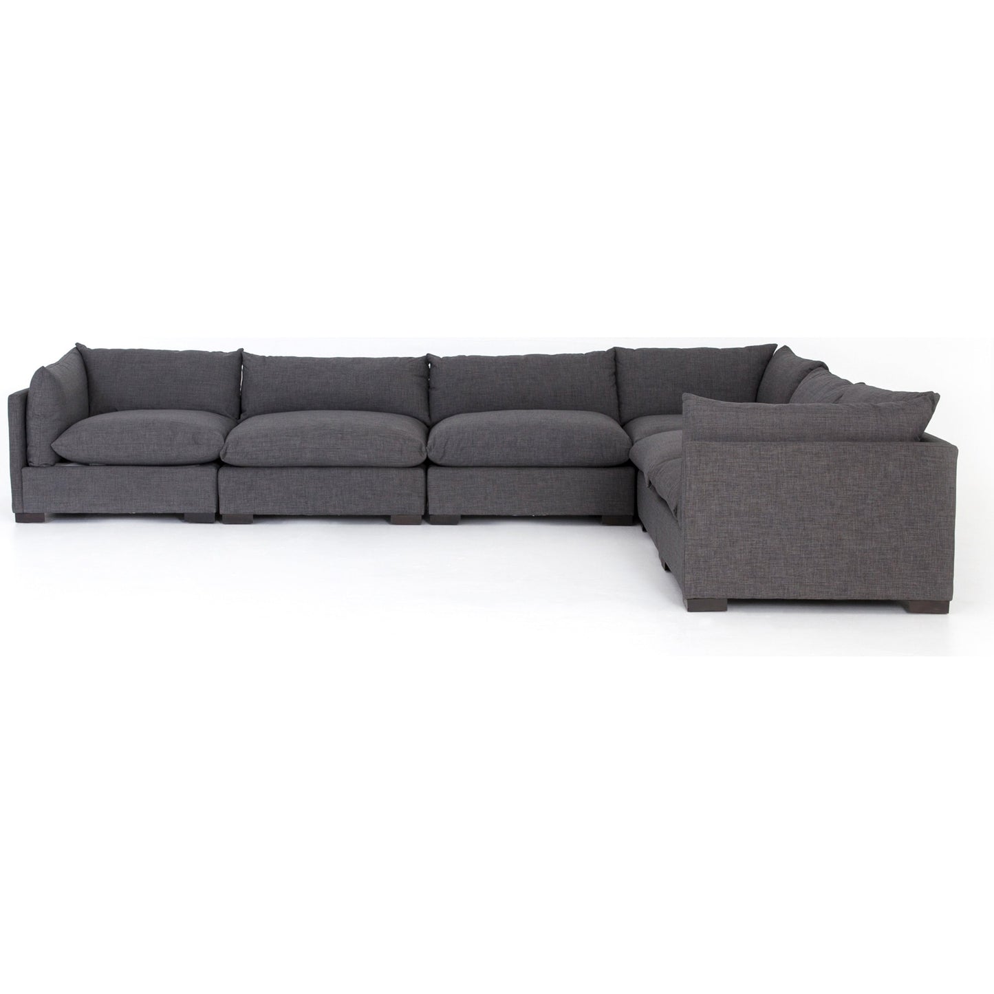 003 SI-1717197 | Additional Silo | Westwood 6 Piece Sectional by Four Hands. Made from 100% polyester, solid banak, solid pine in a modern style.