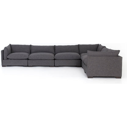 Westwood 6 Piece Sectional by Four Hands. Made from 100% polyester, solid banak, solid pine in a modern style.