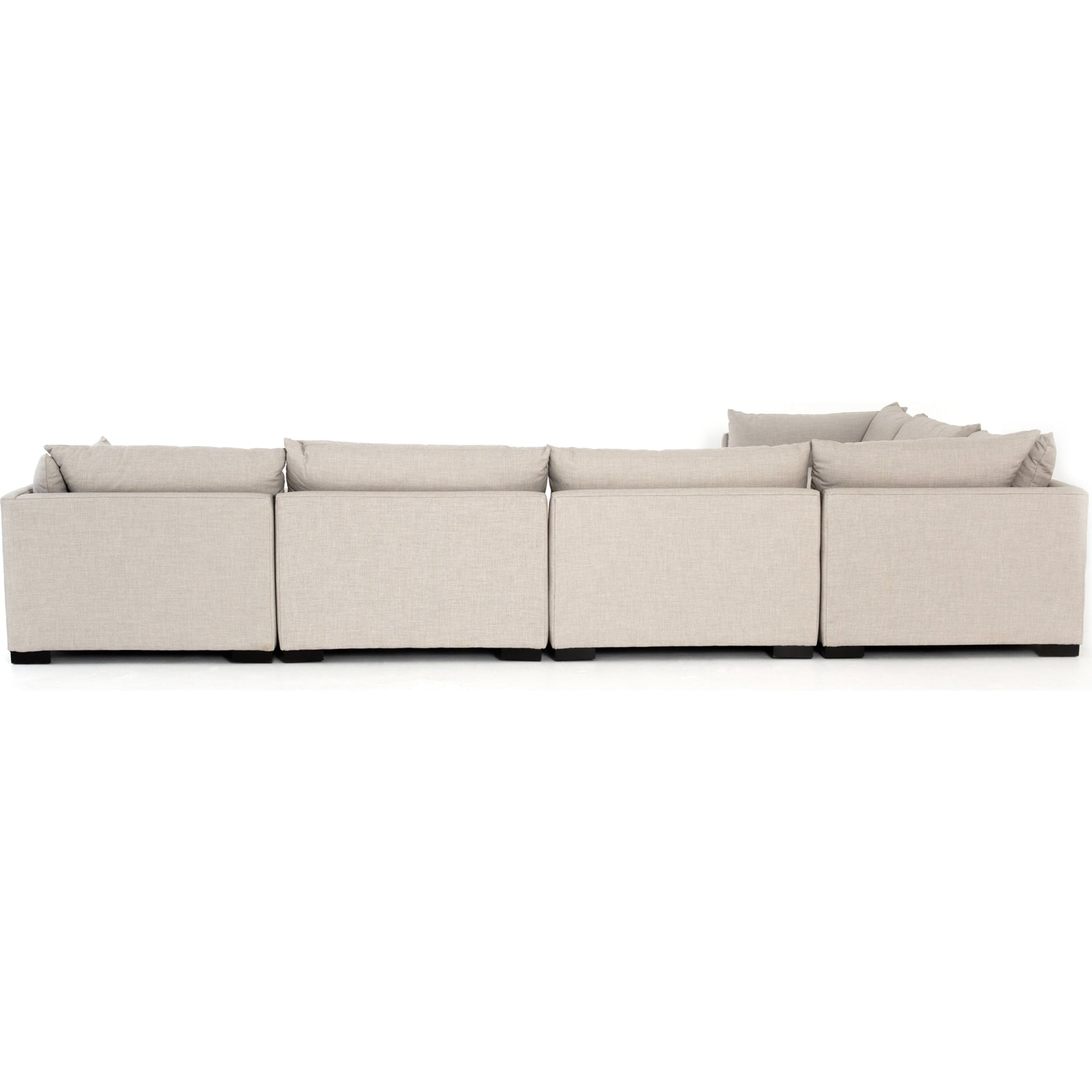 Westwood 6 Piece Sectional by Four Hands. Made from 100% polyester, solid banak, solid pine in a modern style.