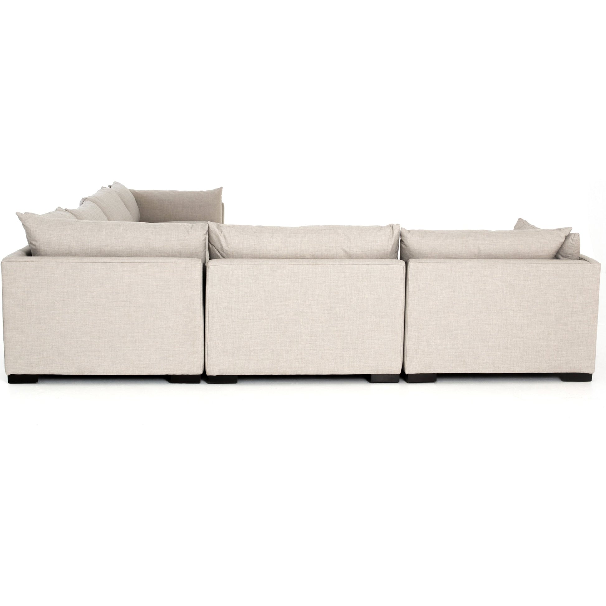 Westwood 6 Piece Sectional by Four Hands. Made from 100% polyester, solid banak, solid pine in a modern style.