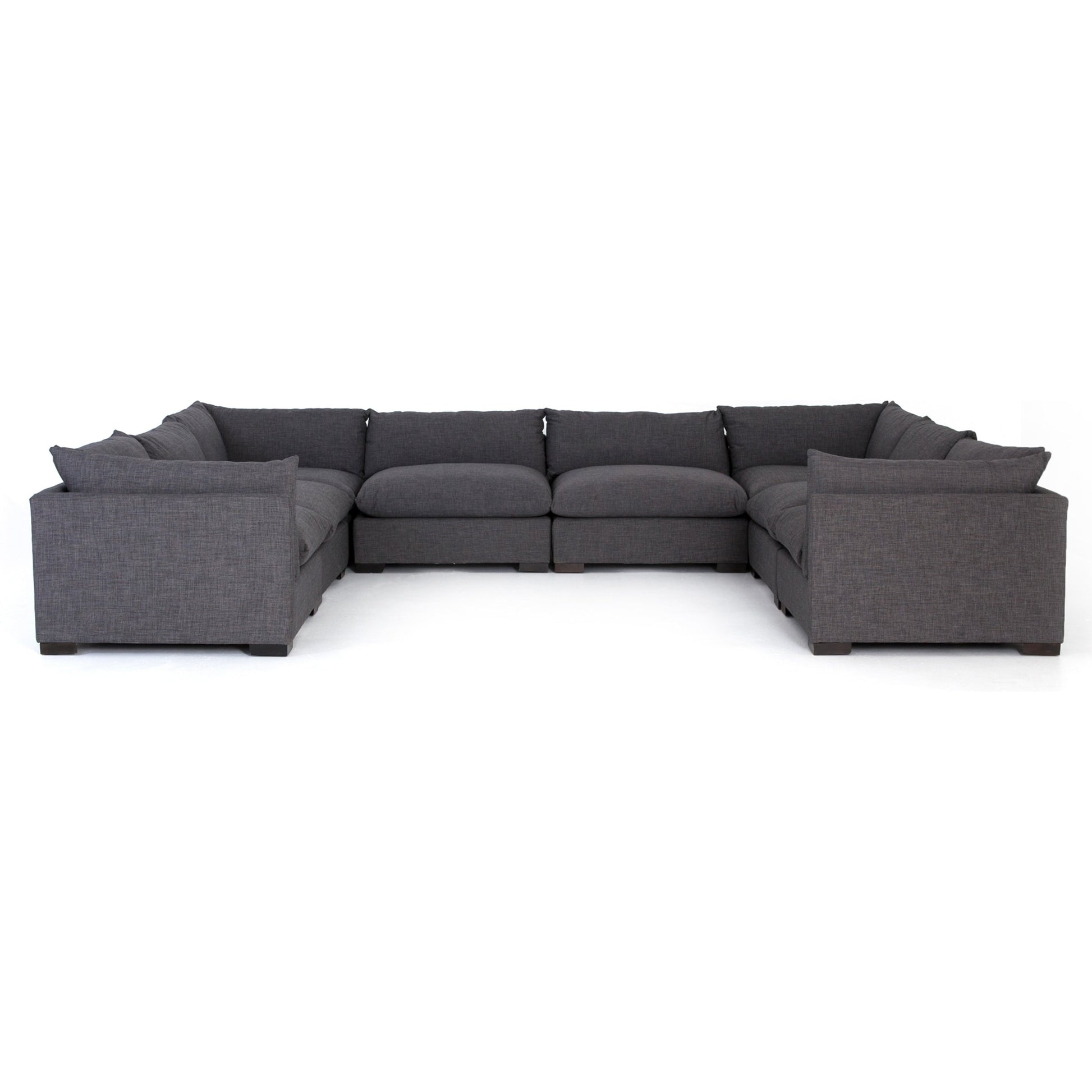 Westwood 8-PC Sectional by Four Hands. Made from 100% polyester, solid banak, solid pine in a modern style.