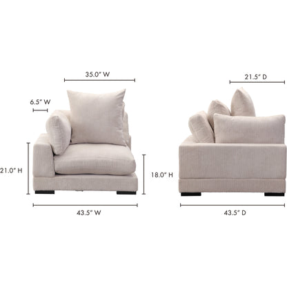 Tumble Corner Chair by Moe's Home Collection in cappuccino. Made from upholstery: 100% polyester, solid eucalyptus wood frame, plywood, s-springs, webbing, upholstery foam in a modern style.