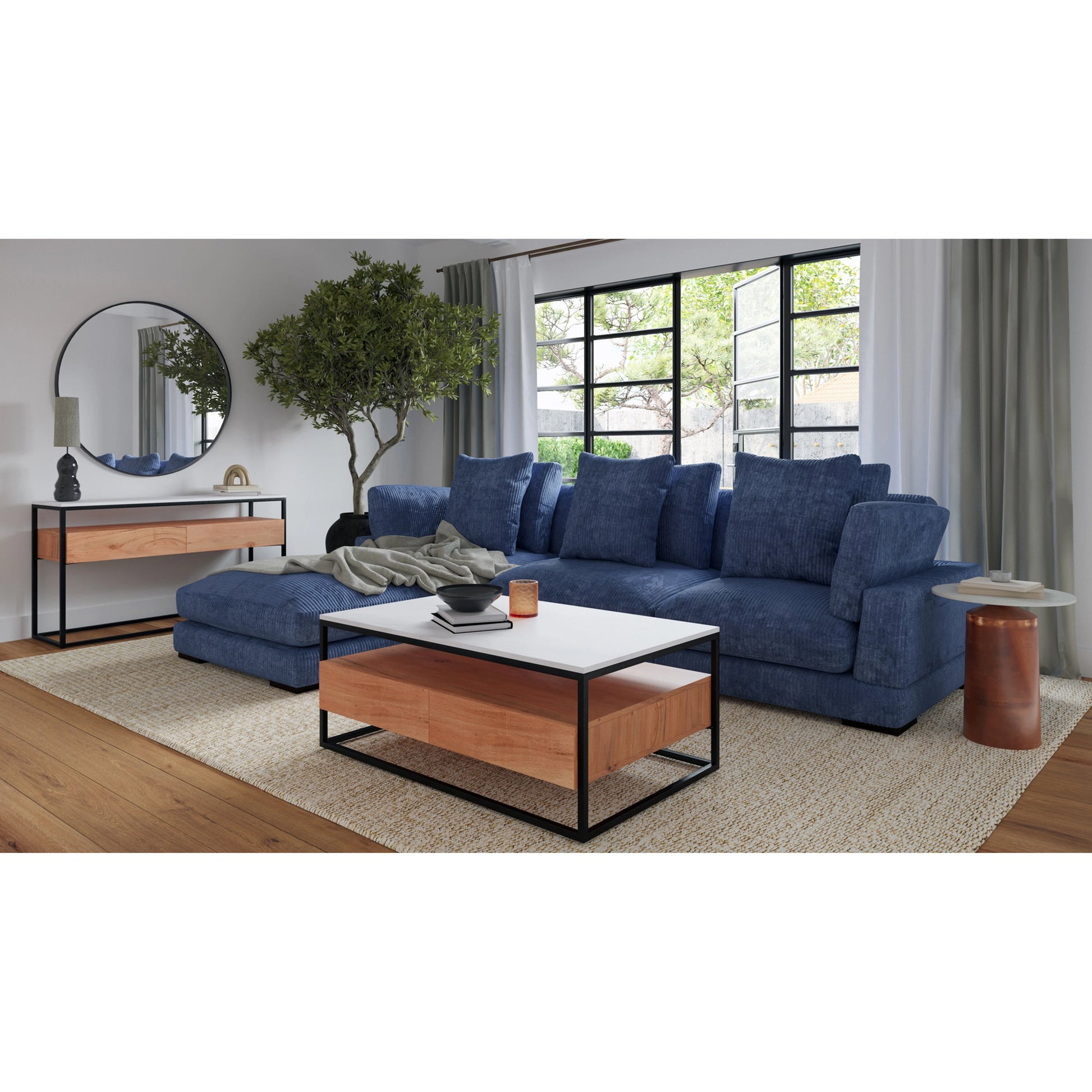 Tumble Corner Chair by Moe's Home Collection in cappuccino. Made from upholstery: 100% polyester, solid eucalyptus wood frame, plywood, s-springs, webbing, upholstery foam in a modern style.
