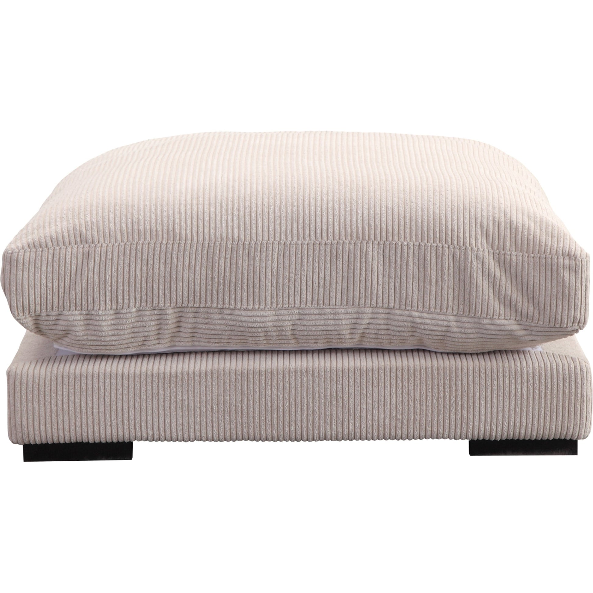 Tumble Ottoman by Moe's Home Collection in dark gray. Made from upholstery: 100% polyester, solid eucalyptus wood frame, plywood, upholstery foam in a modern style.