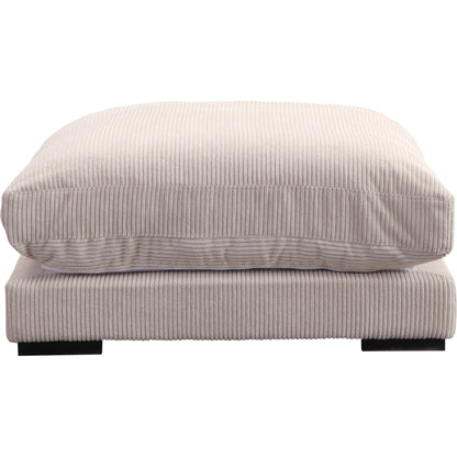 Tumble Ottoman by Moe's Home Collection in dark gray. Made from upholstery: 100% polyester, solid eucalyptus wood frame, plywood, upholstery foam in a modern style.