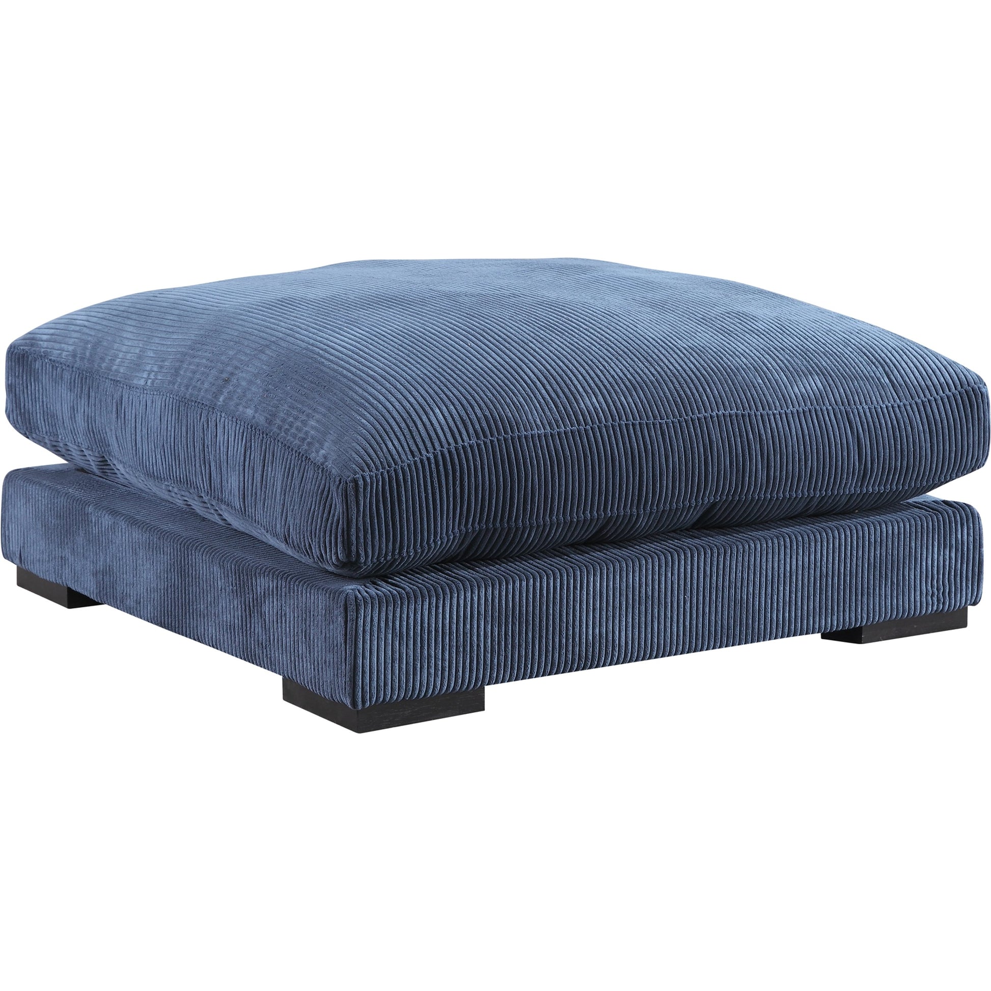 Tumble Ottoman by Moe's Home Collection in dark gray. Made from upholstery: 100% polyester, solid eucalyptus wood frame, plywood, upholstery foam in a modern style.