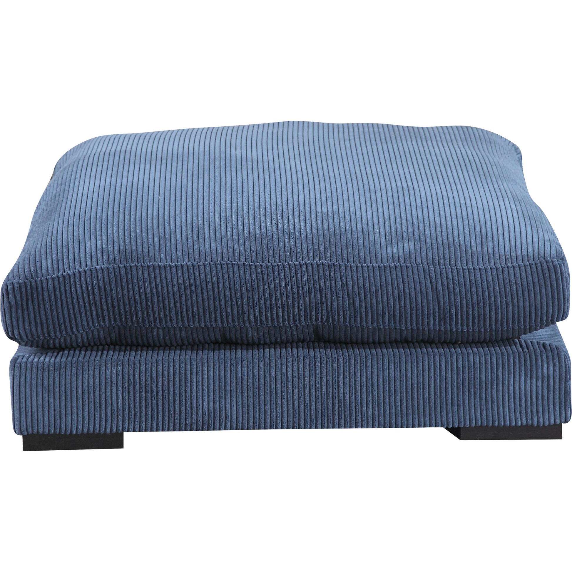 Tumble Ottoman by Moe's Home Collection in dark gray. Made from upholstery: 100% polyester, solid eucalyptus wood frame, plywood, upholstery foam in a modern style.