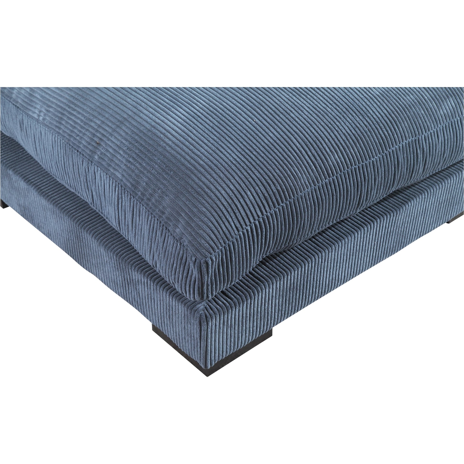 Tumble Ottoman by Moe's Home Collection in dark gray. Made from upholstery: 100% polyester, solid eucalyptus wood frame, plywood, upholstery foam in a modern style.