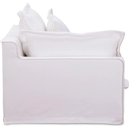 Olivia Arm Facing Chair Performance Fabric by Moe's Home Collection in sand. Made from upholstery: 98.5% polyester, 1.5% nylon performance fabric, solid wood, plywood frame, springs, webbing support, feather, foam in a tr