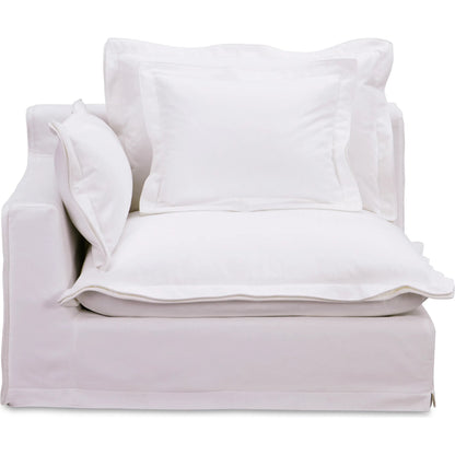 Olivia Arm Facing Chair Performance Fabric by Moe's Home Collection in sand. Made from upholstery: 98.5% polyester, 1.5% nylon performance fabric, solid wood, plywood frame, springs, webbing support, feather, foam in a tr