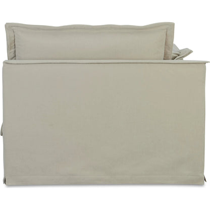 Olivia Arm Facing Chair Performance Fabric by Moe's Home Collection in sand. Made from upholstery: 98.5% polyester, 1.5% nylon performance fabric, solid wood, plywood frame, springs, webbing support, feather, foam in a transitional sty