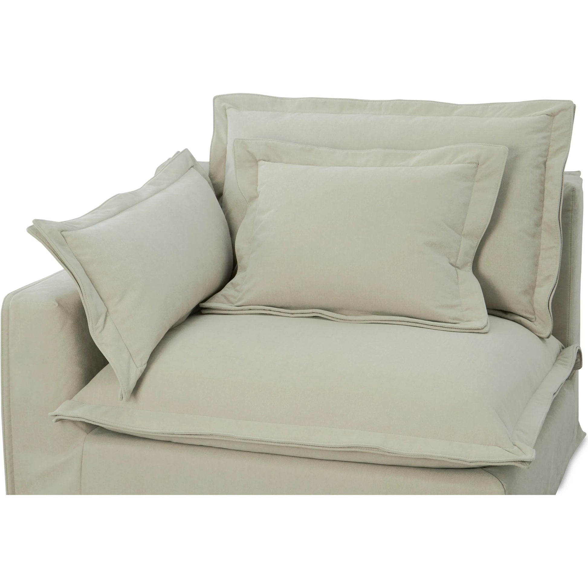 Olivia Arm Facing Chair Performance Fabric by Moe's Home Collection in sand. Made from upholstery: 98.5% polyester, 1.5% nylon performance fabric, solid wood, plywood frame, springs, webbing support, feather, foam in a transitional sty